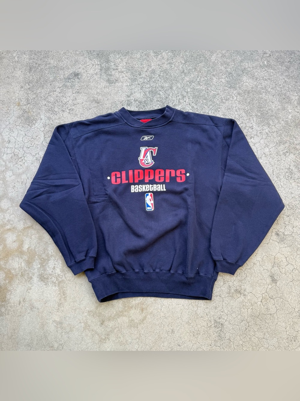 Vintage Los Angeles Clippers Reebok NBA Basketball Crewneck Sweater